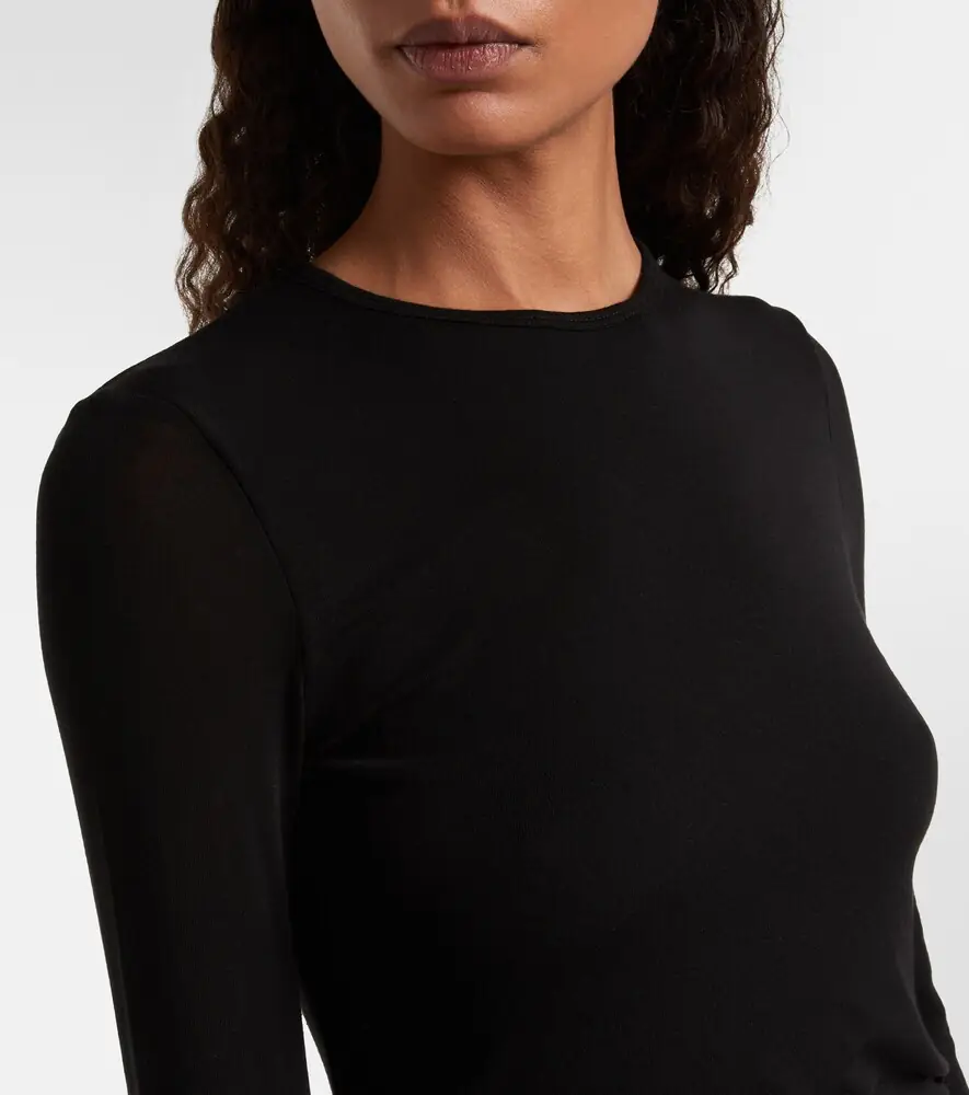 AGOLDE Eve draped T-shirt | Thumbnail 4