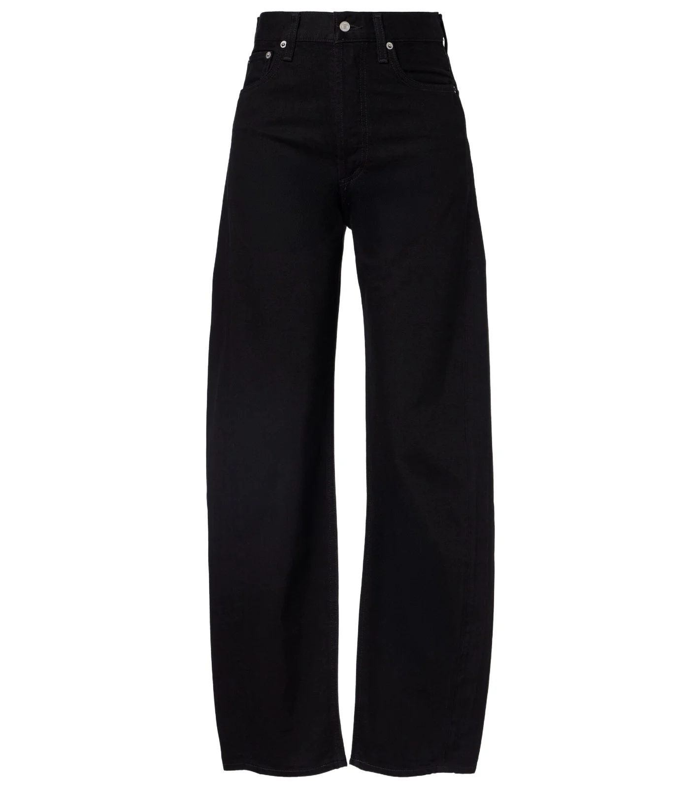 Luna Pieced mid-rise barrel-leg jeans
