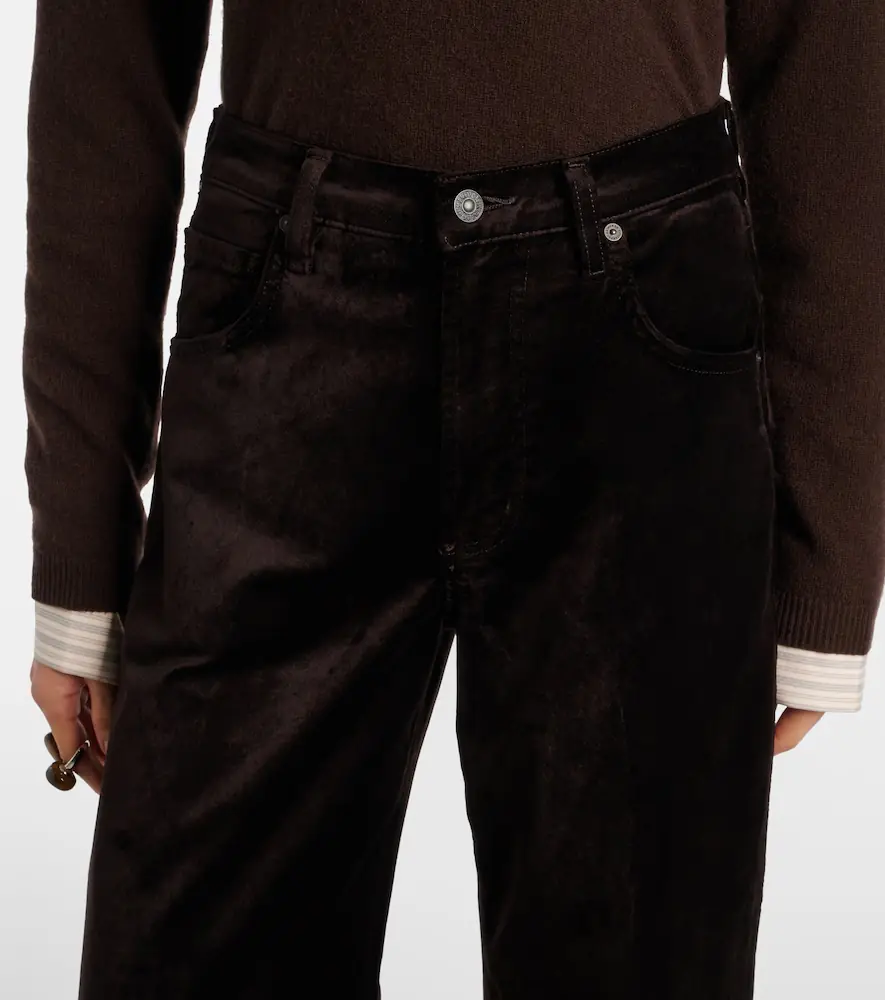 Citizens of Humanity Ayla cotton-blend velvet straight pants | Thumbnail 3