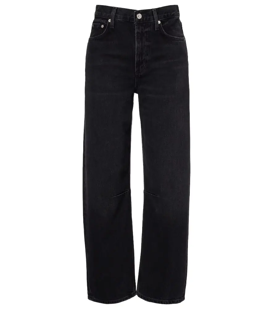 Citizens of Humanity Miro cropped high-rise barrel-leg jeans