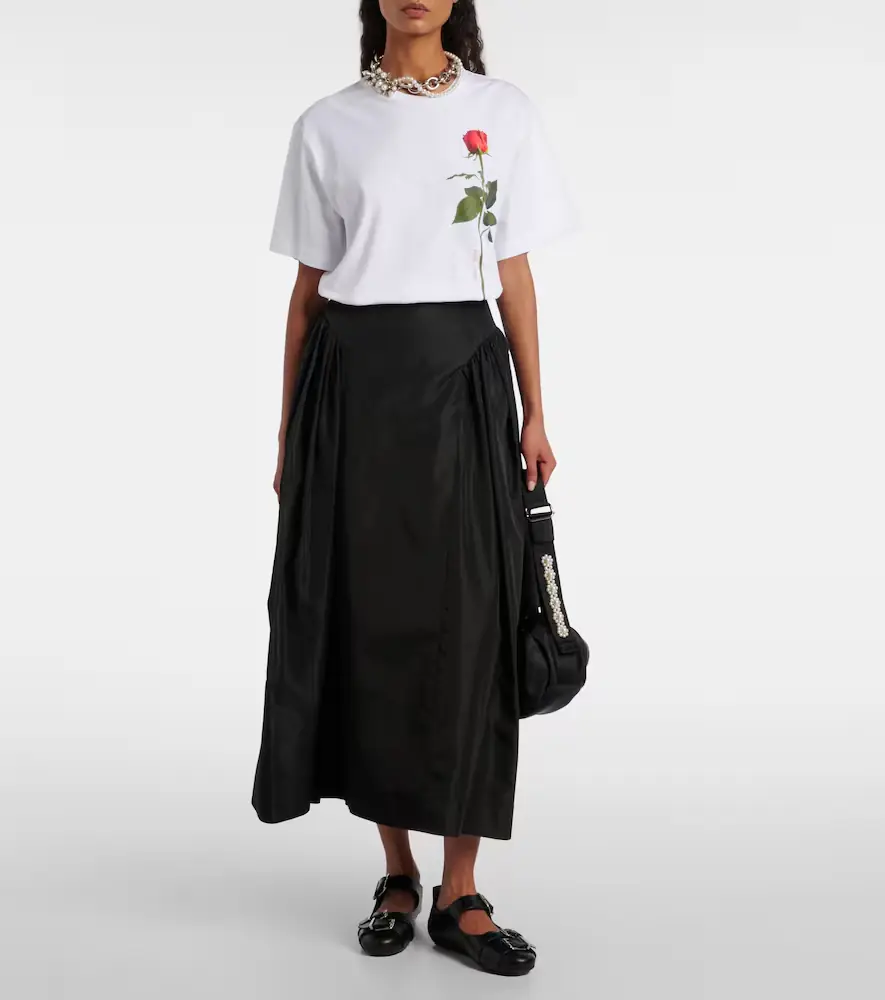 Simone Rocha Printed cotton jersey T-shirt | Thumbnail 3