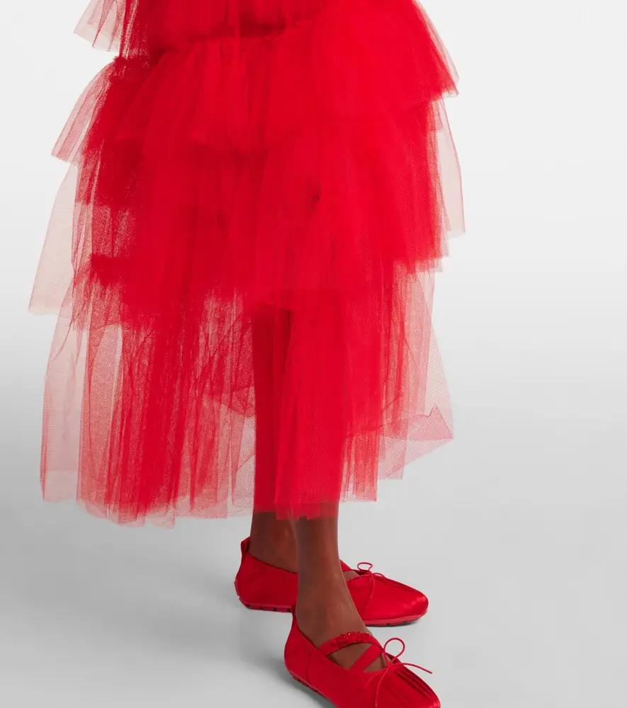Simone Rocha Tiered tulle midi skirt | Thumbnail 5 Simone Rocha Tiered tulle midi skirt | Thumbnail 5