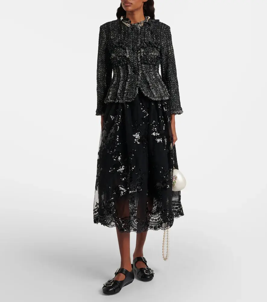 Simone Rocha Sequined midi skirt | Thumbnail 3 Simone Rocha Sequined midi skirt | Thumbnail 3