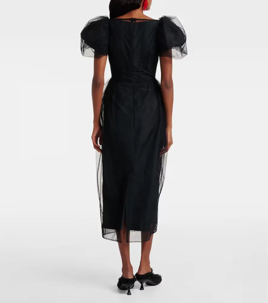 Simone Rocha Embroidered tulle midi dress | Thumbnail 5 Simone Rocha Embroidered tulle midi dress | Thumbnail 5