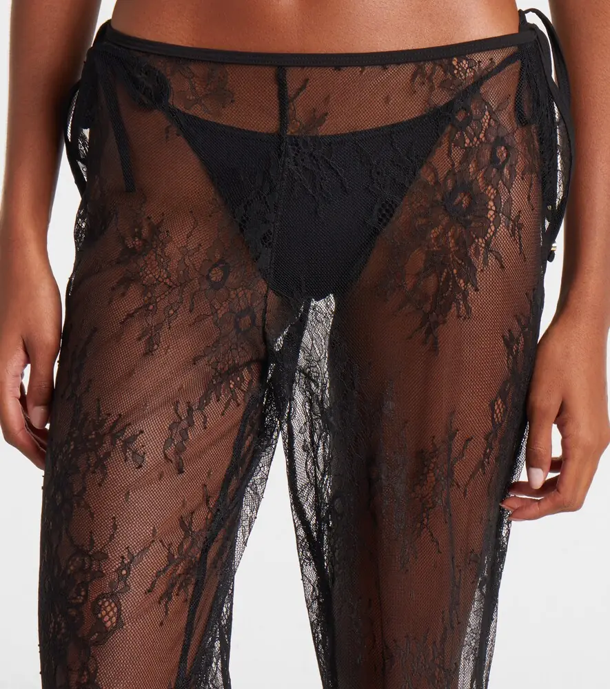 Bananhot Allen sheer lace wide-leg pants | Thumbnail 2