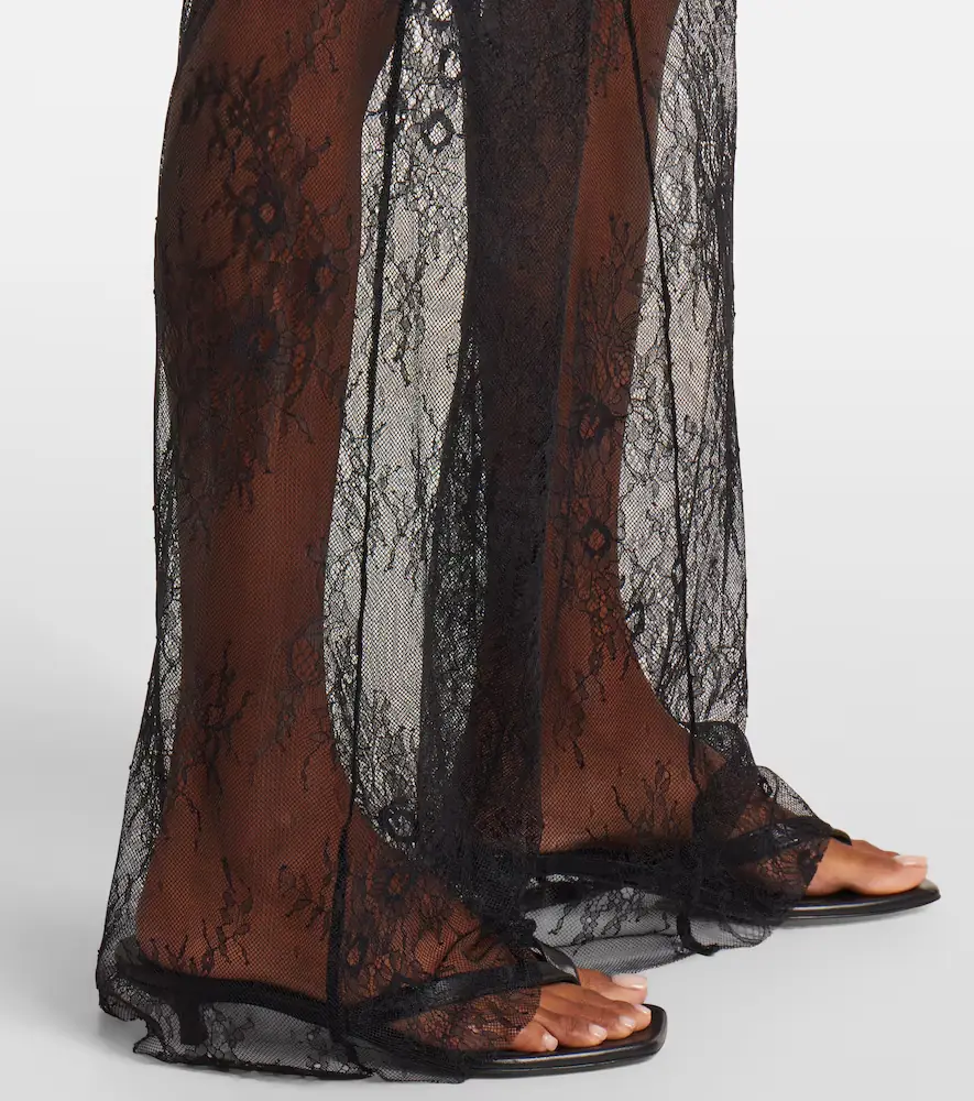 Bananhot Allen sheer lace wide-leg pants | Thumbnail 3