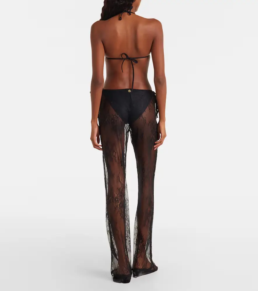 Bananhot Allen sheer lace wide-leg pants | Thumbnail 4