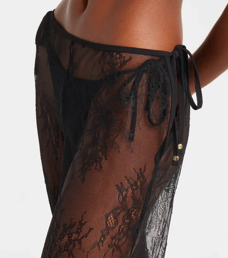 Bananhot Allen sheer lace wide-leg pants | Thumbnail 5