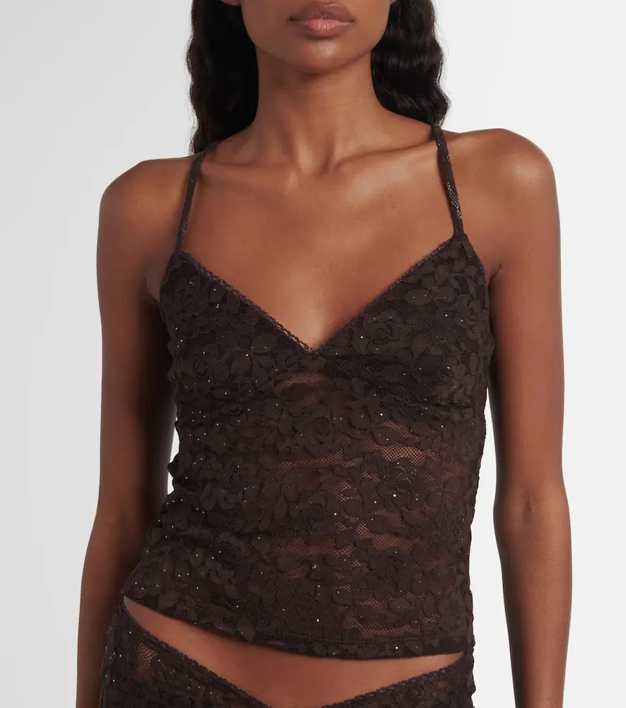 Bananhot Daisy floral lace top | Thumbnail 2