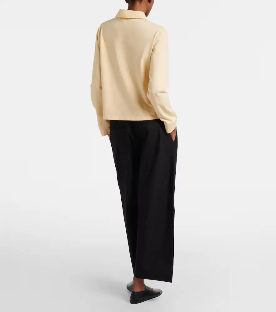 LESET Kyoto cropped cotton wide-leg pants | Thumbnail 6