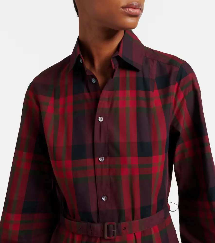 Polo Ralph Lauren Belted plaid cotton-blend shirt dress | Thumbnail 2 Polo Ralph Lauren Belted plaid cotton-blend shirt dress | Thumbnail 2