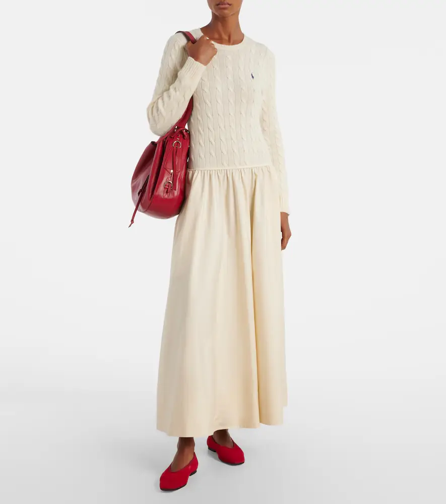 Polo Ralph Lauren Cotton and wool-blend maxi dress | Thumbnail 5
