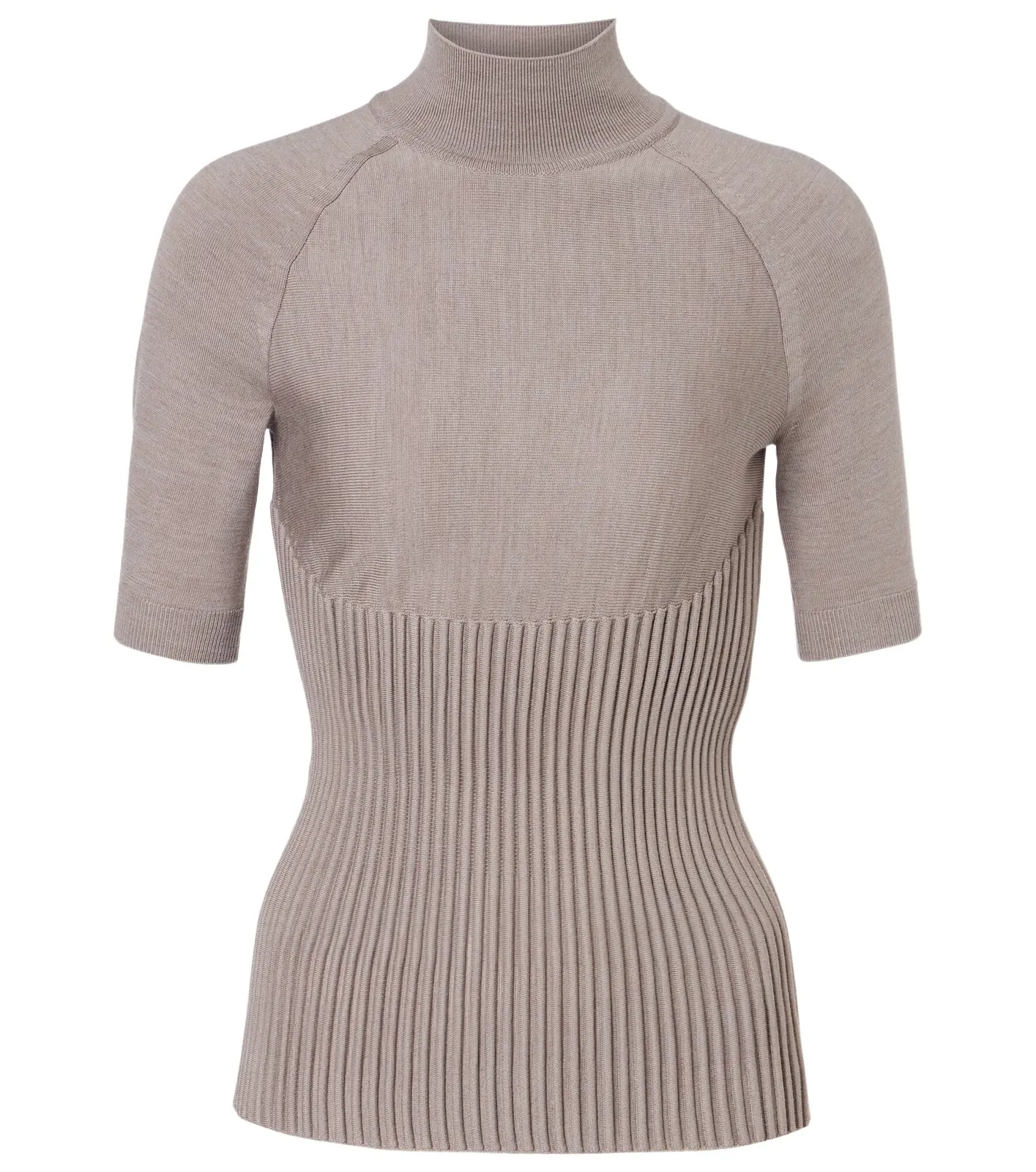 ALAÏA Ribbed-knit turtleneck wool-blend top ALAÏA Ribbed-knit turtleneck wool-blend top