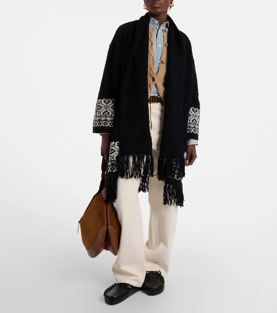 Polo Ralph Lauren Jacquard wool-blend wrap cardigan | Thumbnail 2 Polo Ralph Lauren Jacquard wool-blend wrap cardigan | Thumbnail 2