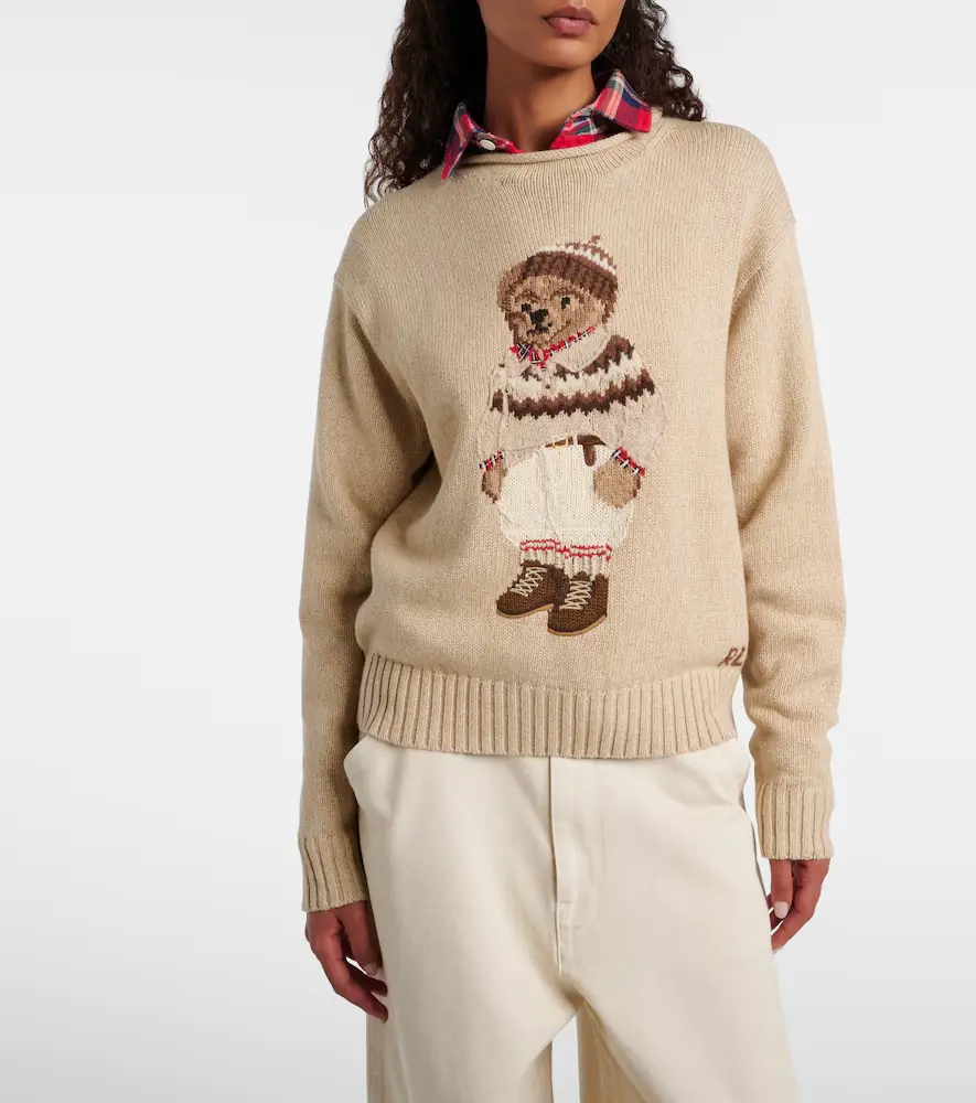 Polo Ralph Lauren Polo Bear cotton and wool-blend sweater | Thumbnail 2 Polo Ralph Lauren Polo Bear cotton and wool-blend sweater | Thumbnail 2