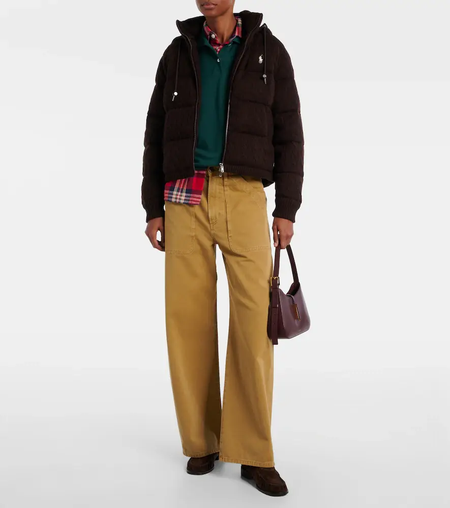 Polo Ralph Lauren Cable-knit wool and cashmere puffer jacket | Thumbnail 2