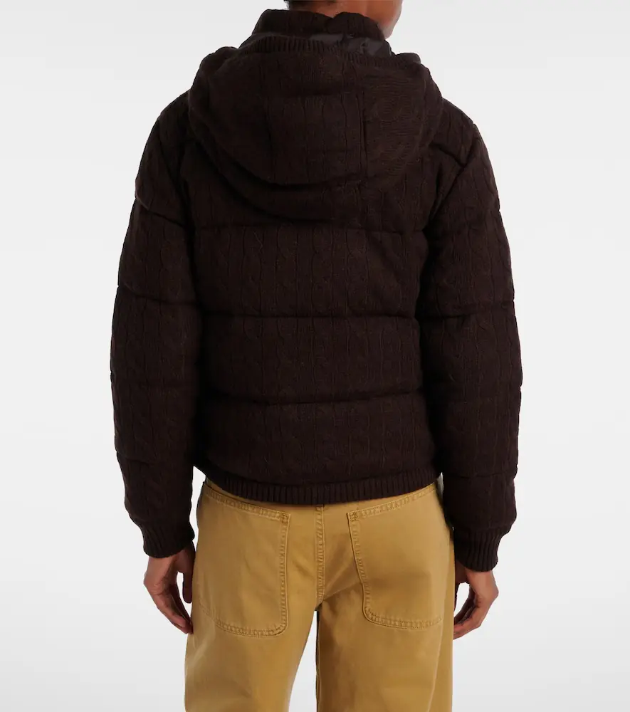 Polo Ralph Lauren Cable-knit wool and cashmere puffer jacket | Thumbnail 3