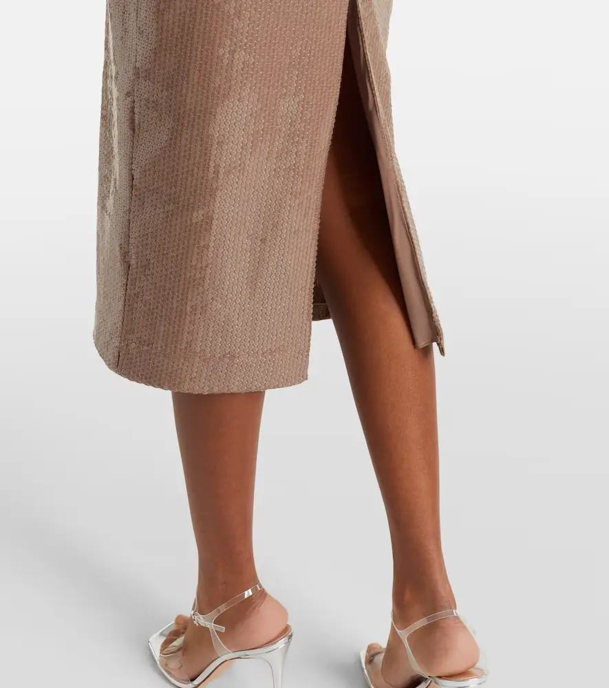 Alex Perry Sequined strapless midi dress | Thumbnail 4 Alex Perry Sequined strapless midi dress | Thumbnail 4