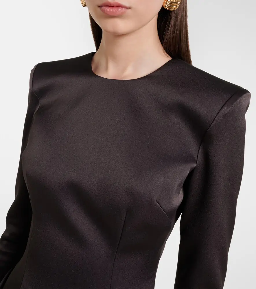 Alex Perry Draped satin crêpe cocktail dress | Thumbnail 5 Alex Perry Draped satin crêpe cocktail dress | Thumbnail 5