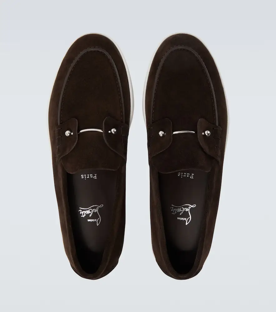 Christian Louboutin Chambeliboat suede slip-on shoes | Thumbnail 4 Christian Louboutin Chambeliboat suede slip-on shoes | Thumbnail 4