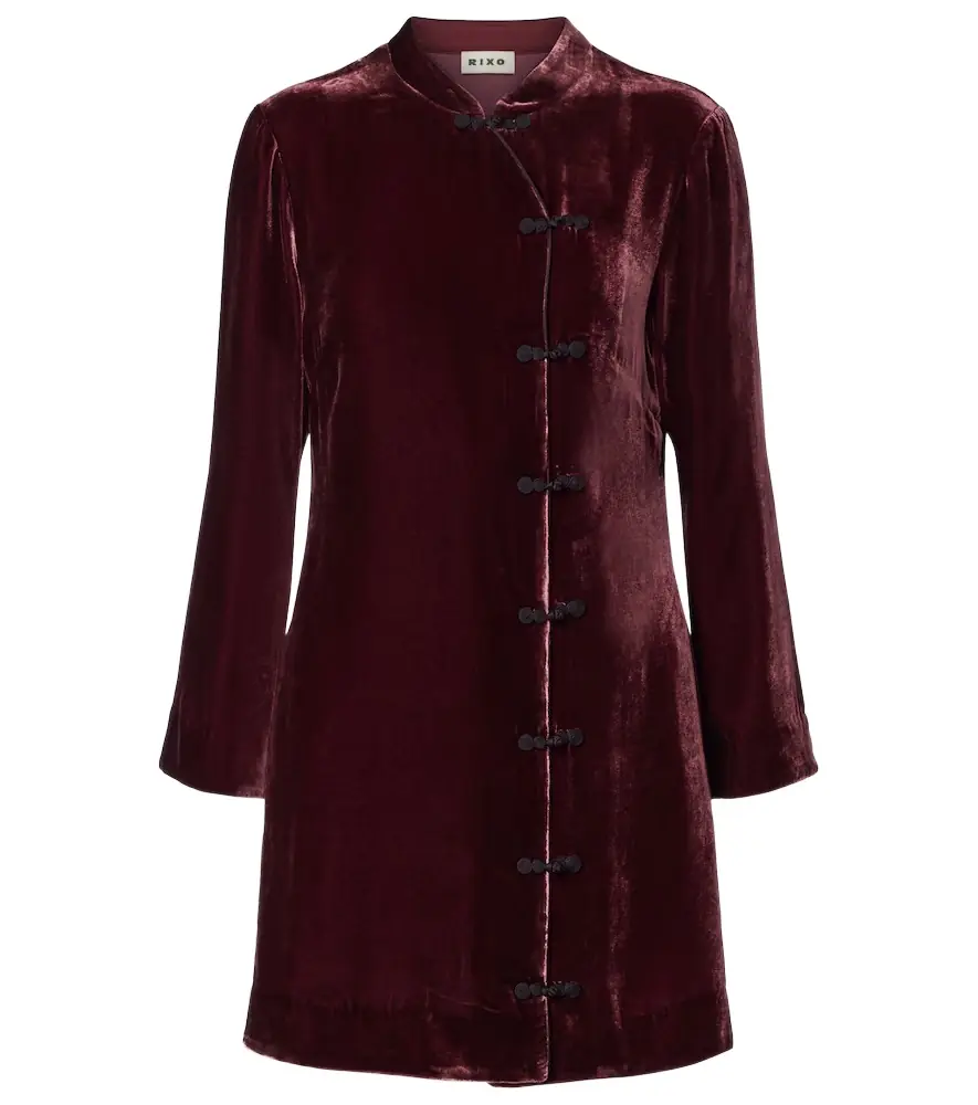 Rixo Delphina velvet minidress | Image 1 Rixo Delphina velvet minidress | Image 1