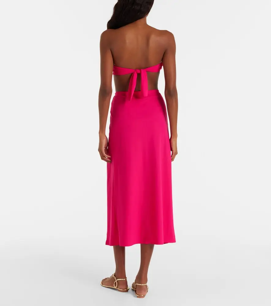 Karla Colletto Tess floral-appliqué beach cover-up | Thumbnail 4