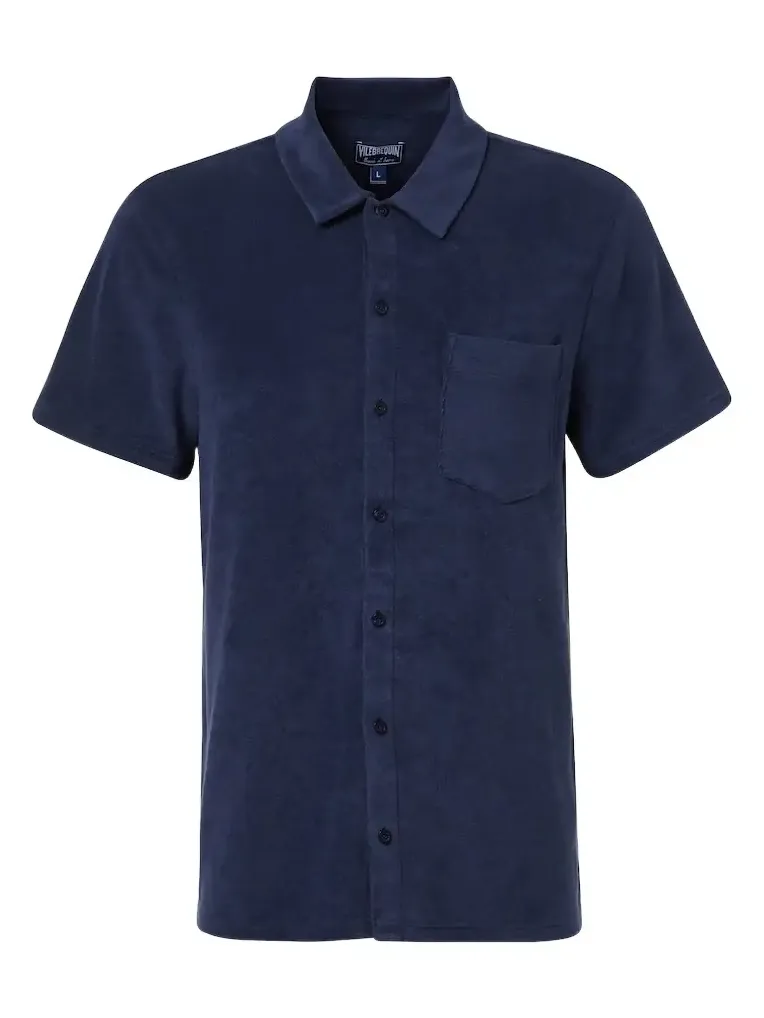Charli cotton-blend terry polo shirt