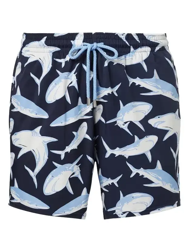 Printed swim trunks