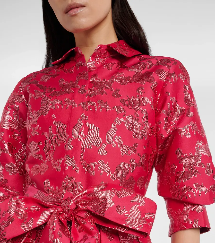 Simkhai Julip belted jacquard gown | Thumbnail 2 Simkhai Julip belted jacquard gown | Thumbnail 2
