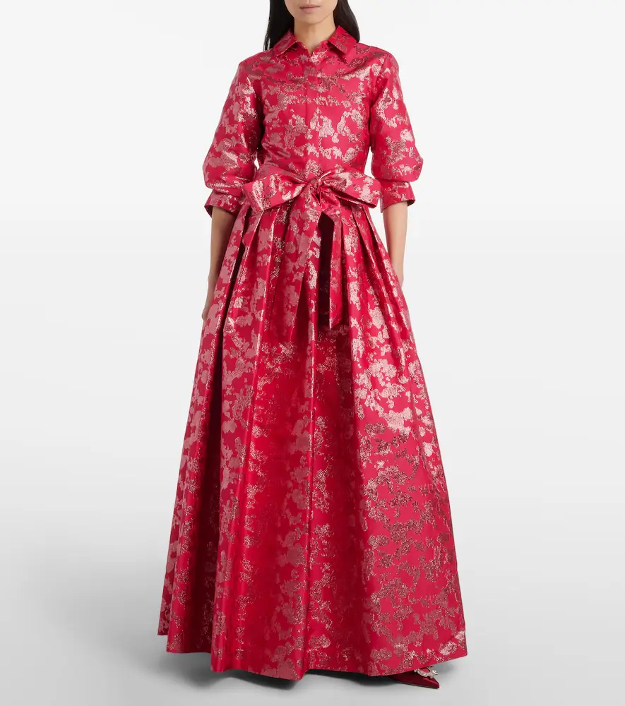 Simkhai Julip belted jacquard gown | Thumbnail 6 Simkhai Julip belted jacquard gown | Thumbnail 6