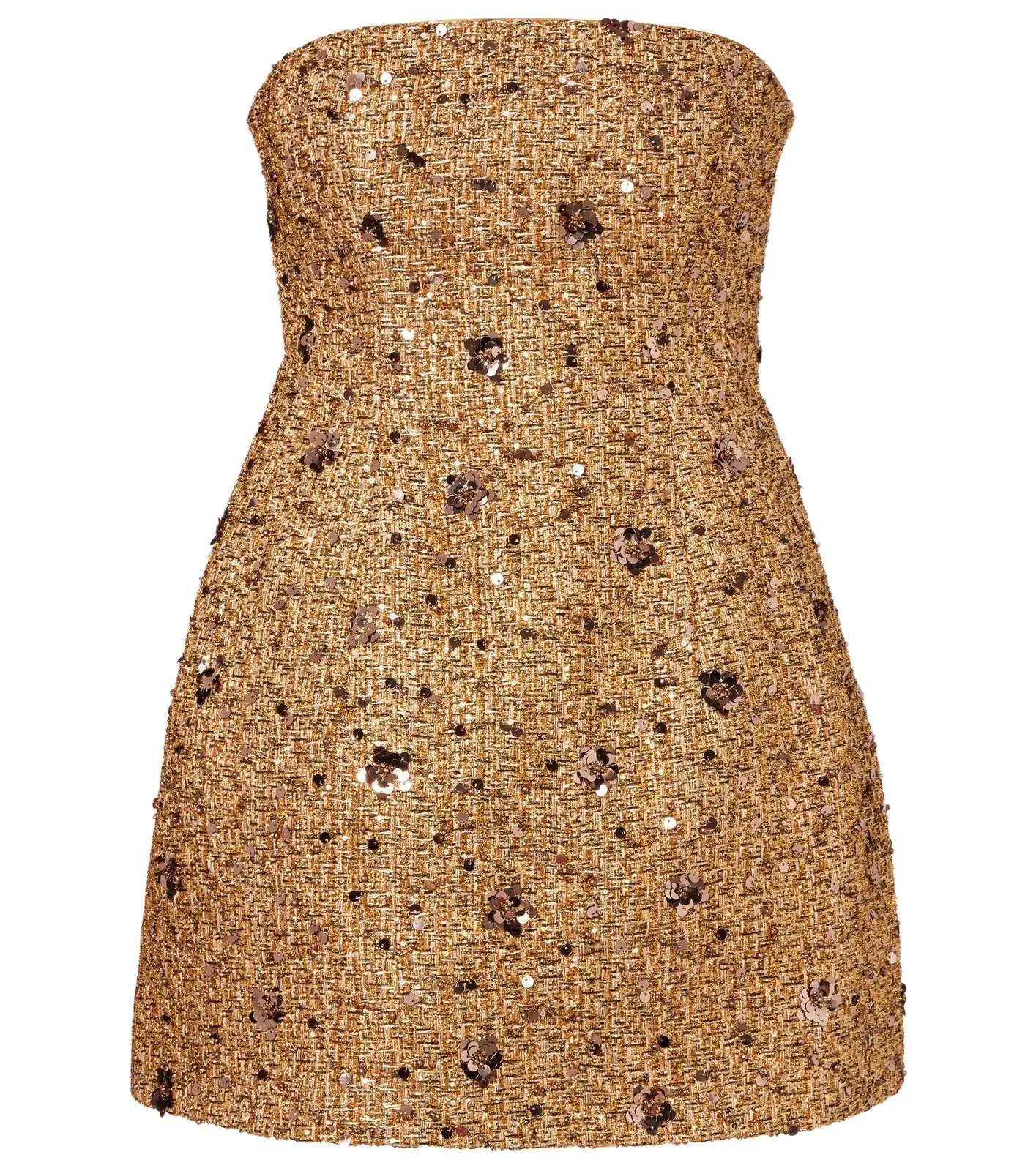 Kit sequined tweed bustier dress Kit sequined tweed bustier dress