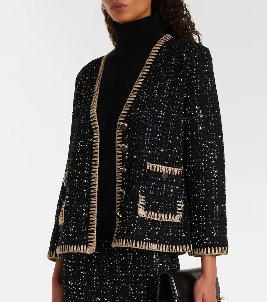 Veronica Beard Ceriani tweed cardigan | Thumbnail 4 Veronica Beard Ceriani tweed cardigan | Thumbnail 4
