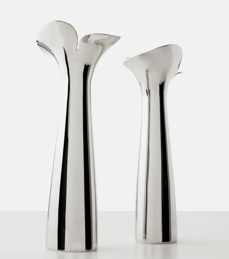 Georg Jensen Bloom Botanica set of 2 candle holders by Helle Damkjær | Thumbnail 2