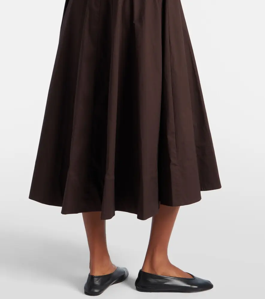 Staud Pleated cotton midi dress | Thumbnail 3