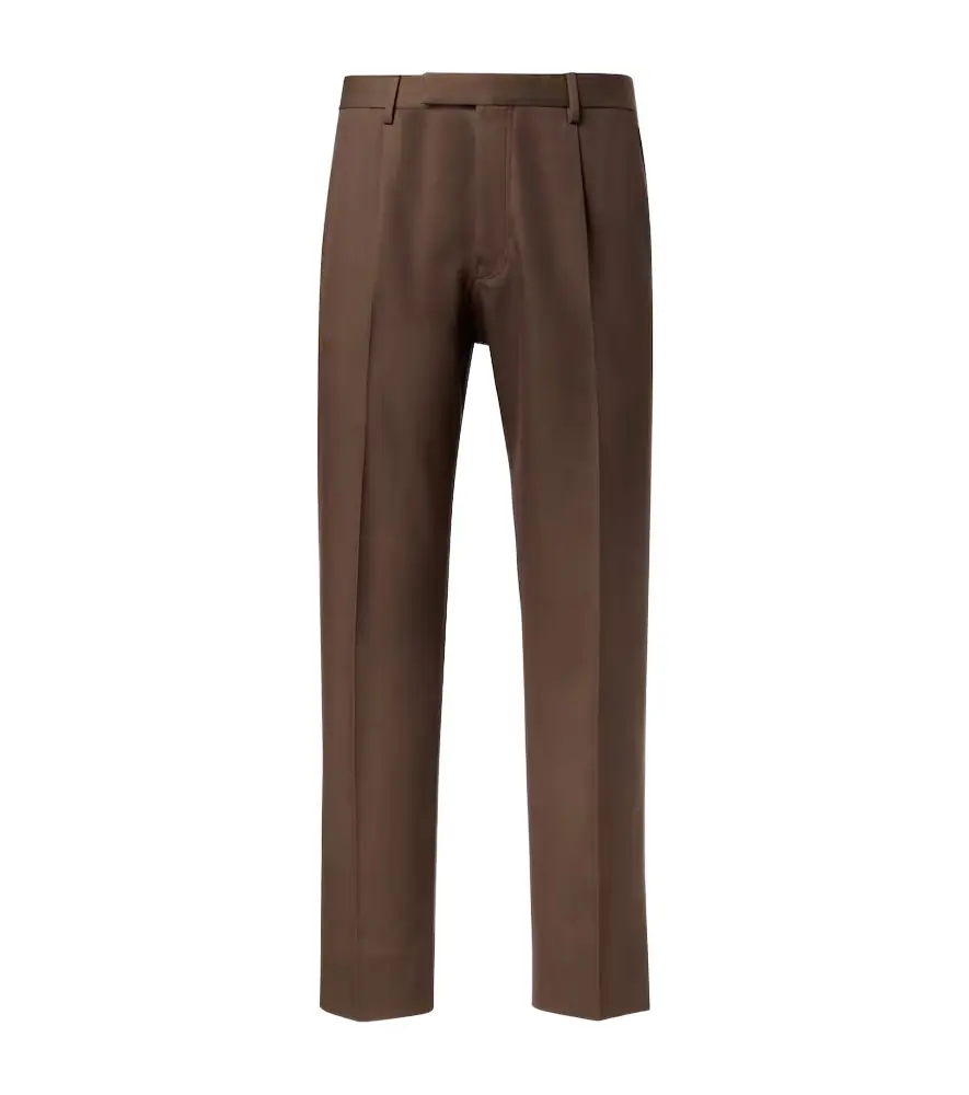 Zegna Cotton and wool straight pants | Image 1 Zegna Cotton and wool straight pants | Image 1