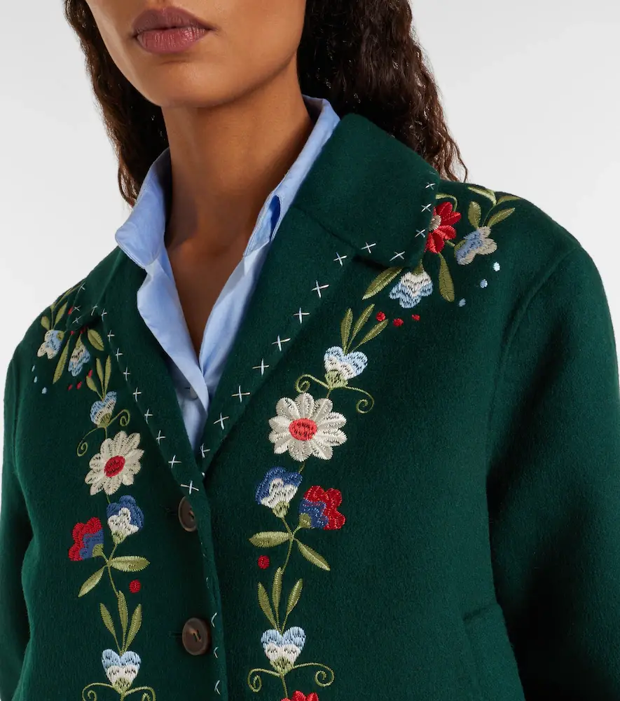 Rixo Jude embroidered wool-blend jacket | Thumbnail 4 Rixo Jude embroidered wool-blend jacket | Thumbnail 4