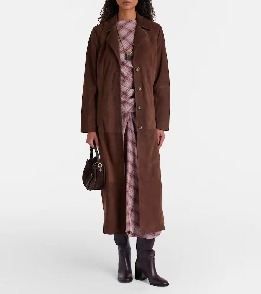 Rixo Astraea suede coat | Thumbnail 3 Rixo Astraea suede coat | Thumbnail 3