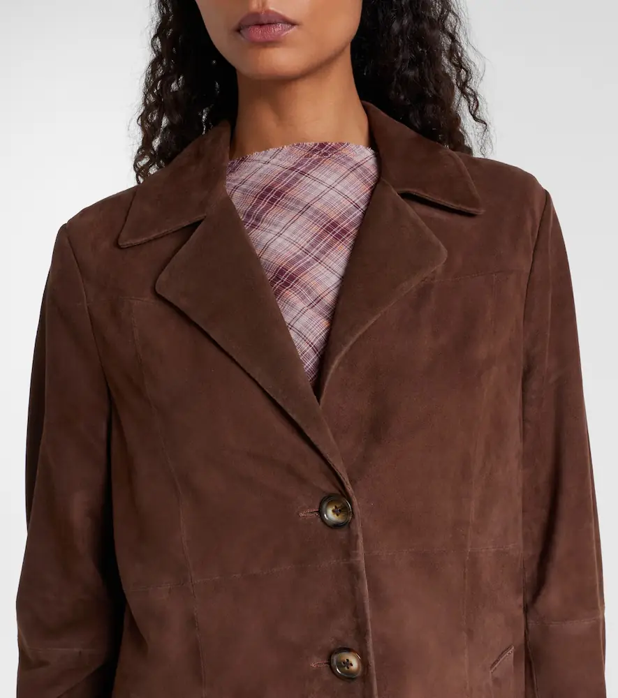 Rixo Astraea suede coat | Thumbnail 4 Rixo Astraea suede coat | Thumbnail 4