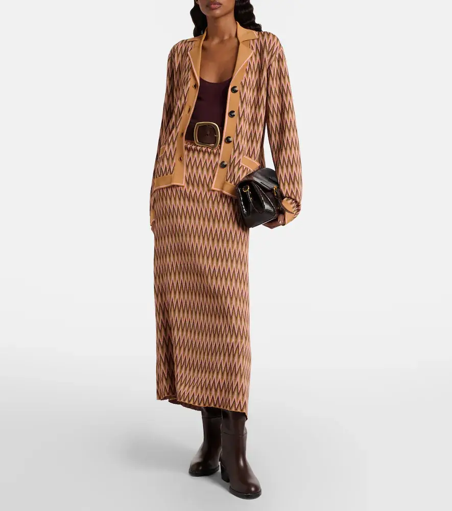 Rixo Brandy jacquard midi skirt | Thumbnail 2 Rixo Brandy jacquard midi skirt | Thumbnail 2
