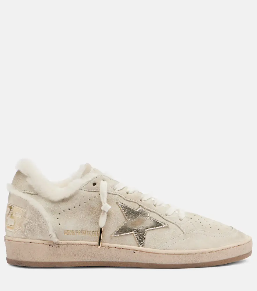Golden Goose Ball Star shearling-lined suede sneakers | Thumbnail 3 Golden Goose Ball Star shearling-lined suede sneakers | Thumbnail 3