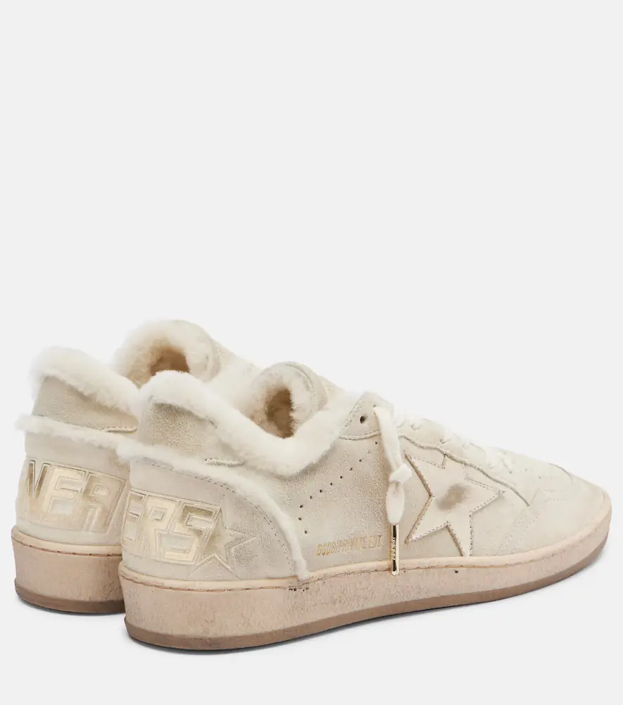 Golden Goose Ball Star shearling-lined suede sneakers | Thumbnail 4 Golden Goose Ball Star shearling-lined suede sneakers | Thumbnail 4