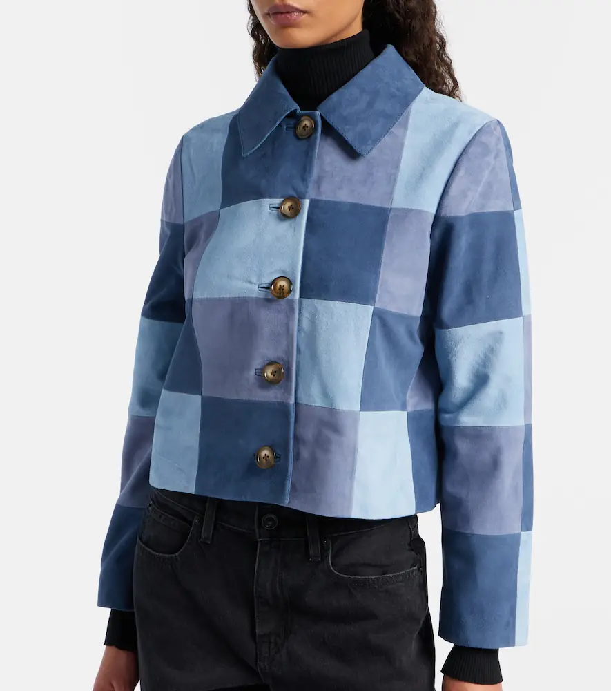 Rixo Patchwork suede jacket | Thumbnail 2 Rixo Patchwork suede jacket | Thumbnail 2