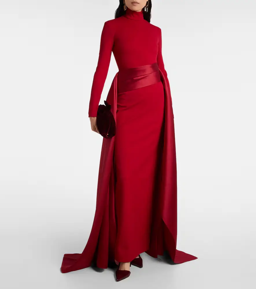 Solace London Olivia satin-trimmed gown | Thumbnail 2