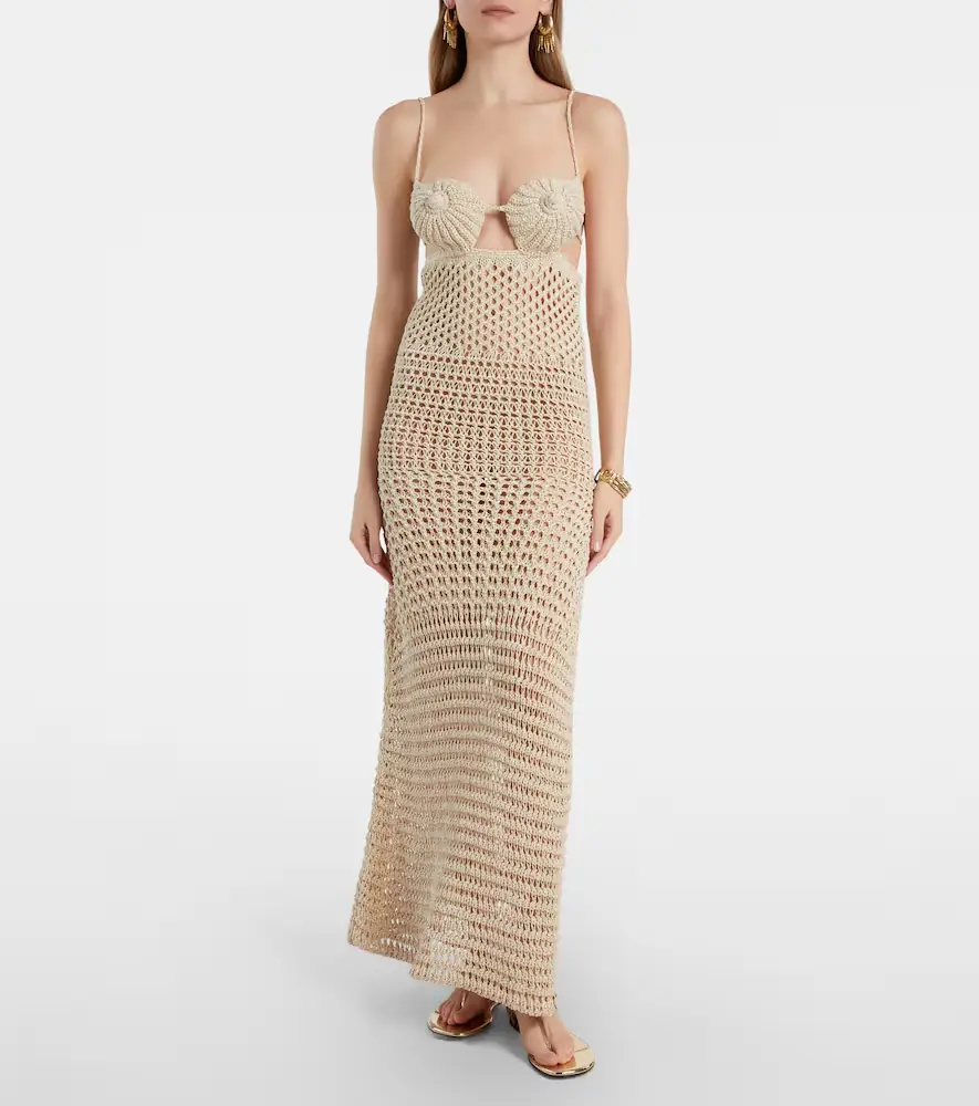 Alanui The Sound Of The Sea crochet maxi dress | Thumbnail 3 Alanui The Sound Of The Sea crochet maxi dress | Thumbnail 3