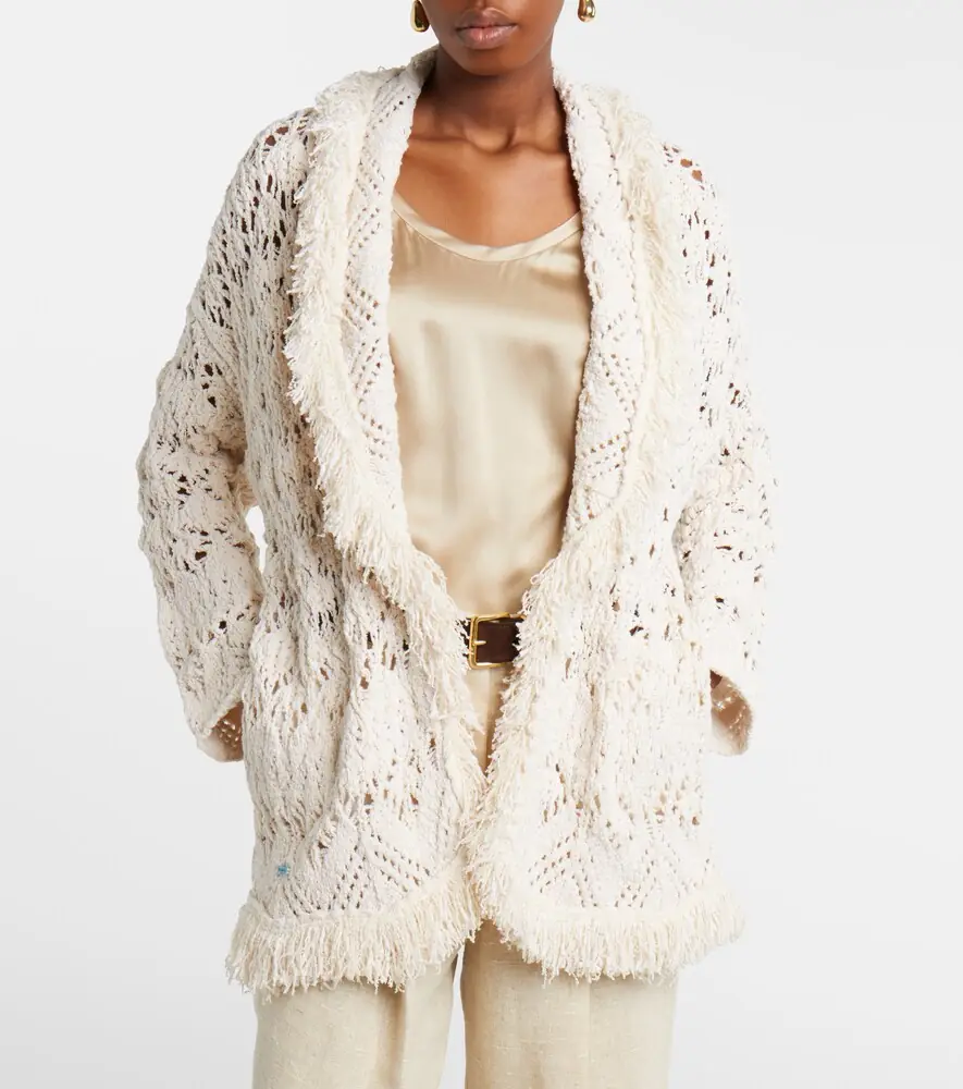 Alanui Lagoon Romance cotton-blend cardigan | Thumbnail 4 Alanui Lagoon Romance cotton-blend cardigan | Thumbnail 4