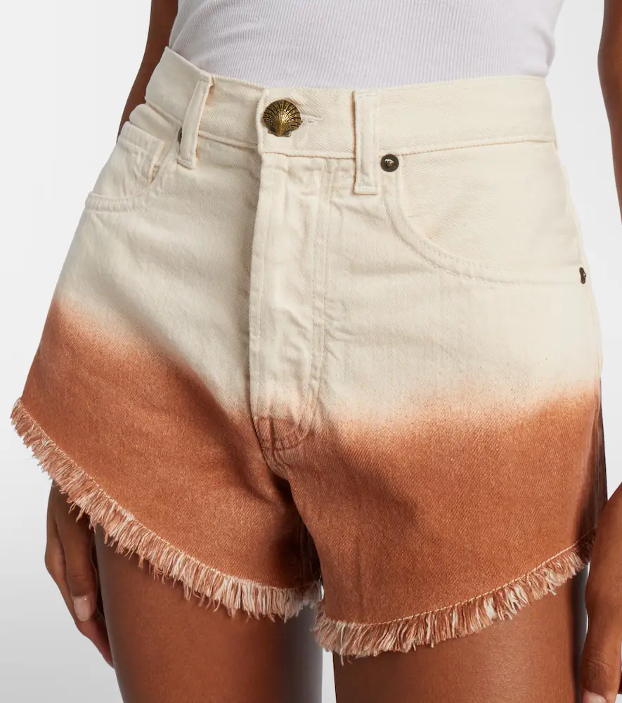 Alanui Shades Of Eden denim shorts | Thumbnail 5