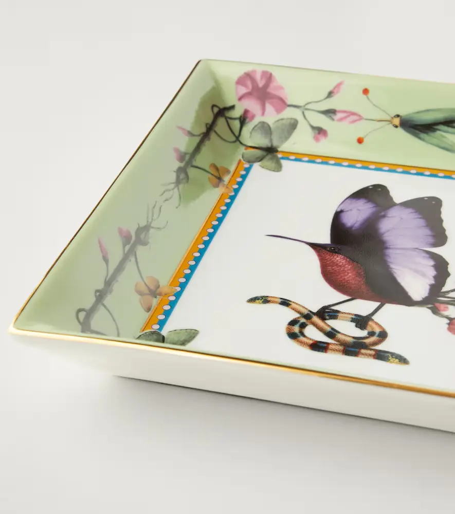 La DoubleJ Butterbird porcelain decorative tray by Beto Val | Thumbnail 2