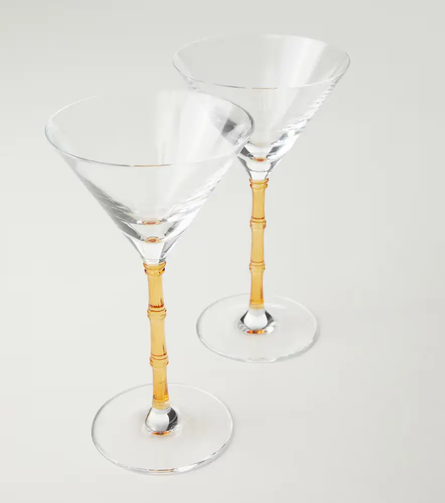 La DoubleJ Bamboo set of 2 martini glasses | Thumbnail 4
