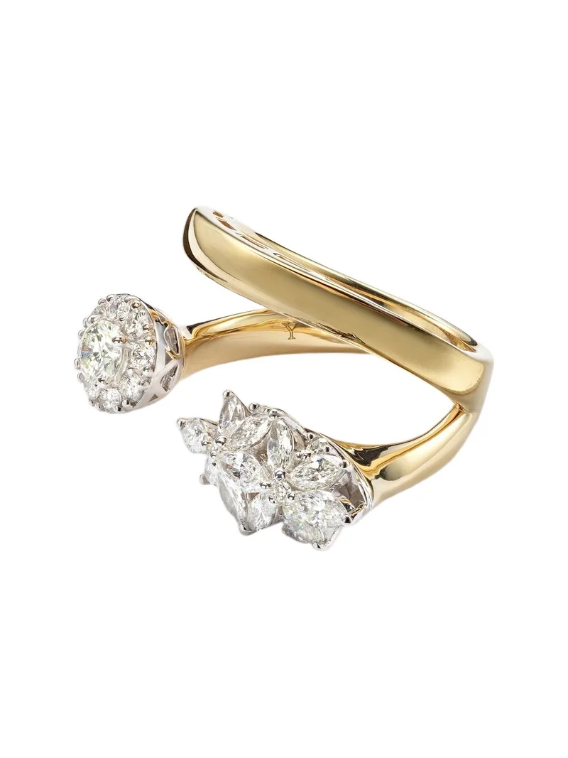 Golden Strada 18kt yellow and white gold ring with diamonds Golden Strada 18kt yellow and white gold ring with diamonds