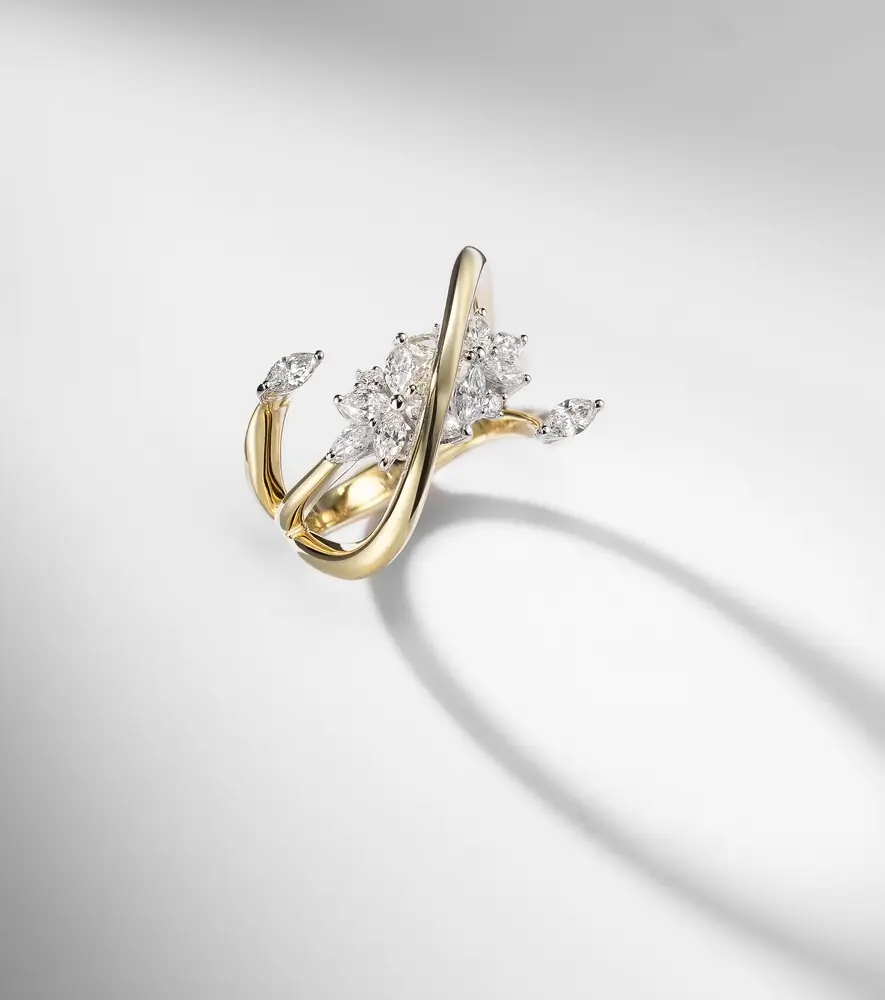 YEPREM Golden Strada 18kt yellow and white gold ring with diamonds | Thumbnail 5 YEPREM Golden Strada 18kt yellow and white gold ring with diamonds | Thumbnail 5